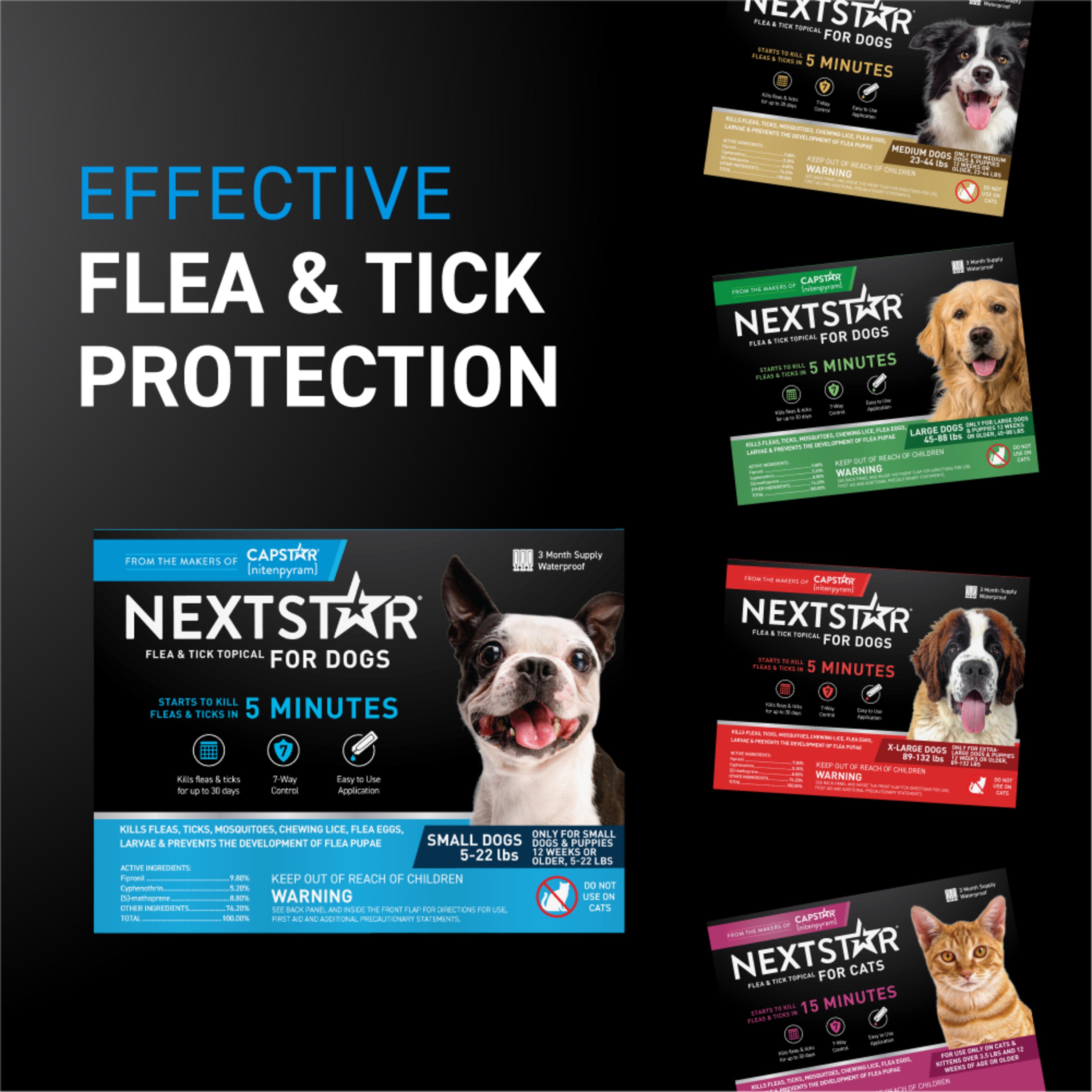 NEXTSTAR® Flea & Tick Topical for Dogs - 3 Months