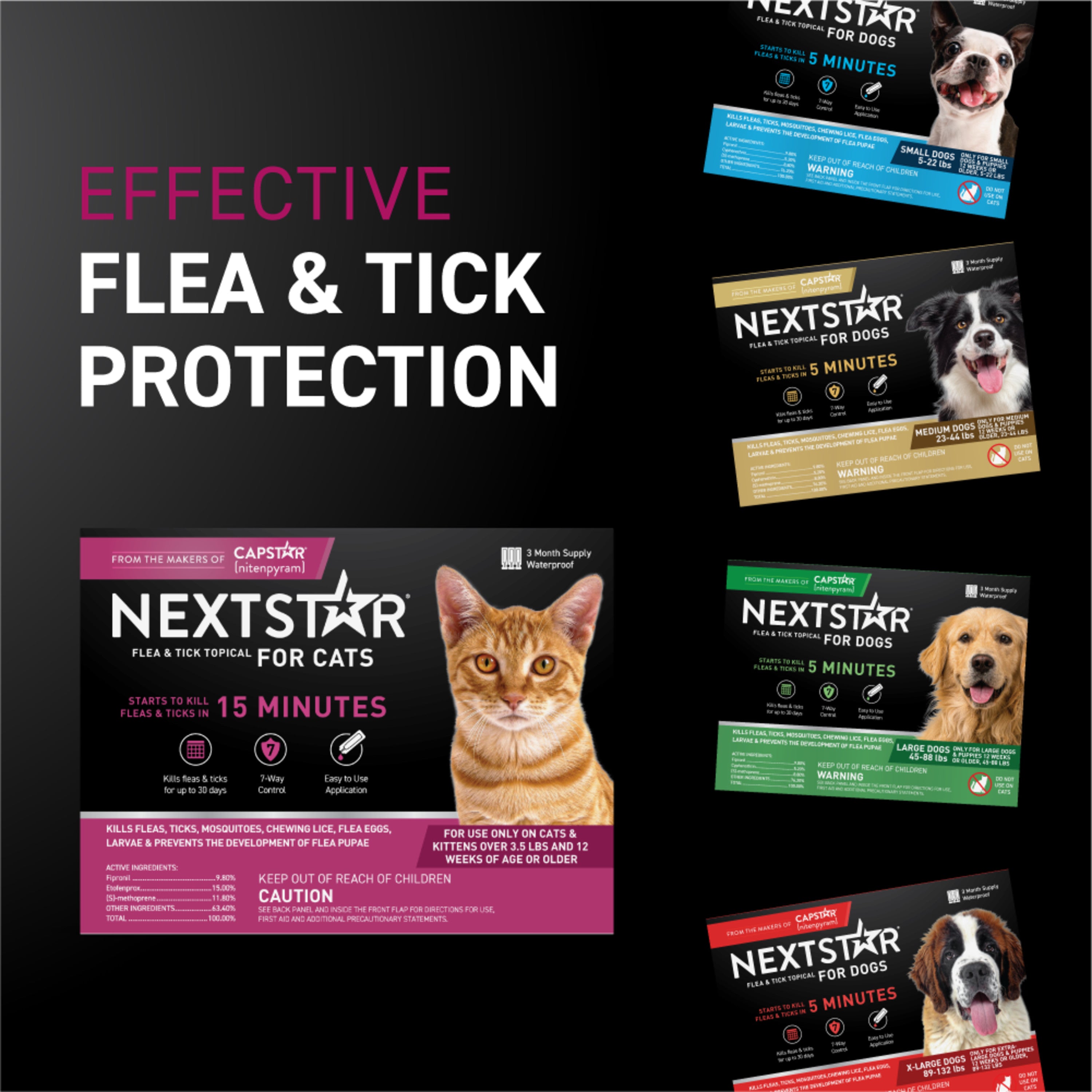 NEXTSTAR® Flea & Tick Topical for Cats - 3 Months