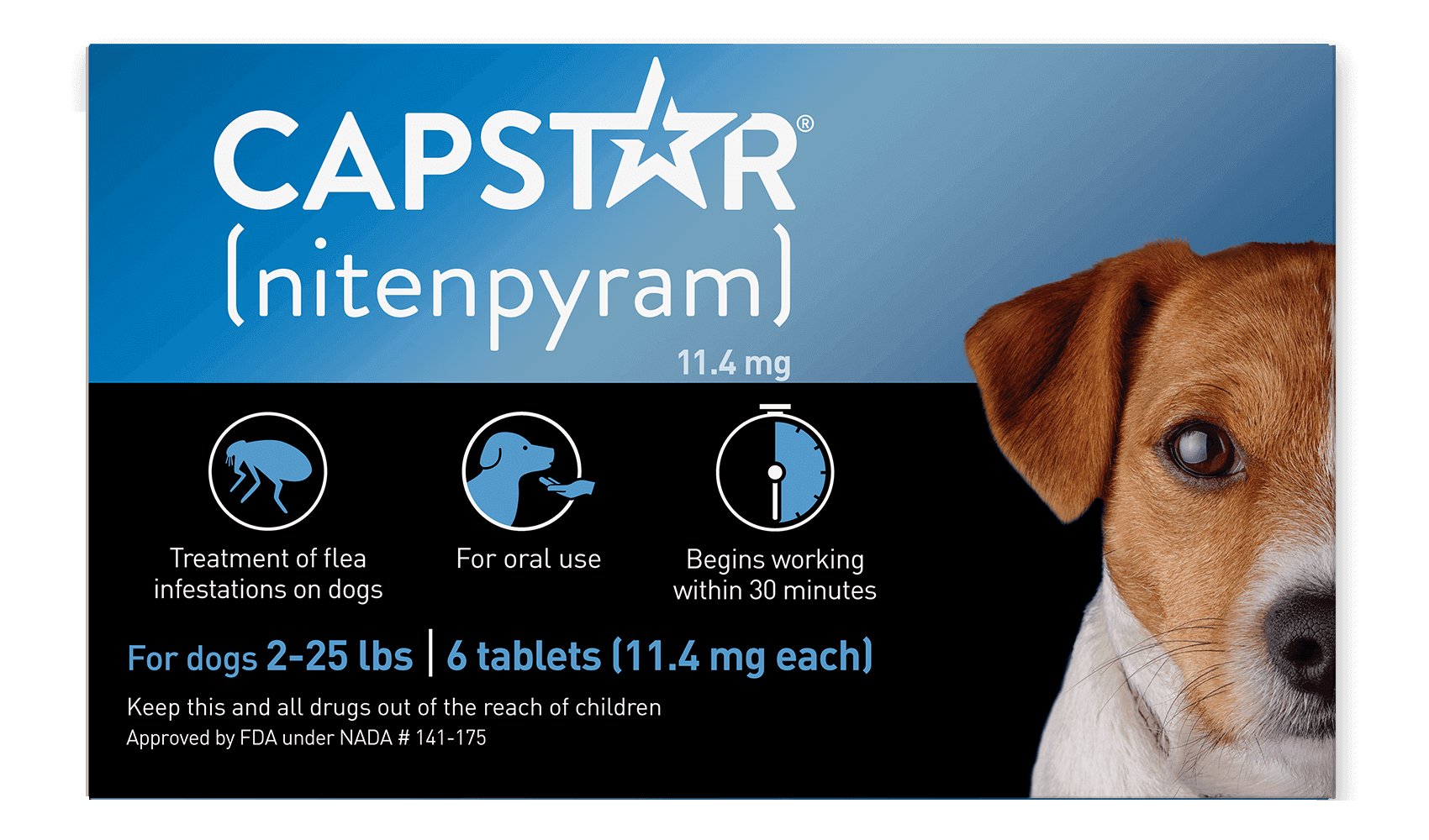 CAPSTAR® (nitenpyram) Oral Flea Treatment for Dogs